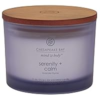 Chesapeake Bay Candle Scented Candle, Serenity + Calm (Lavender Thyme), Coffee Table, Home Décor