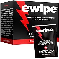 E-Wipe Camera Lens Cleaning Pads - Non-Abrasive Wipes with Professional Cleaning Solution Designed for Optic Electronics — Great for SLR, DSLR, Cameras, Lenses and High-End Optics. (24 Pack)
