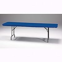Creative Converting Stay Put Rectangular Plastic Tablecovers, Royal Blue, 30