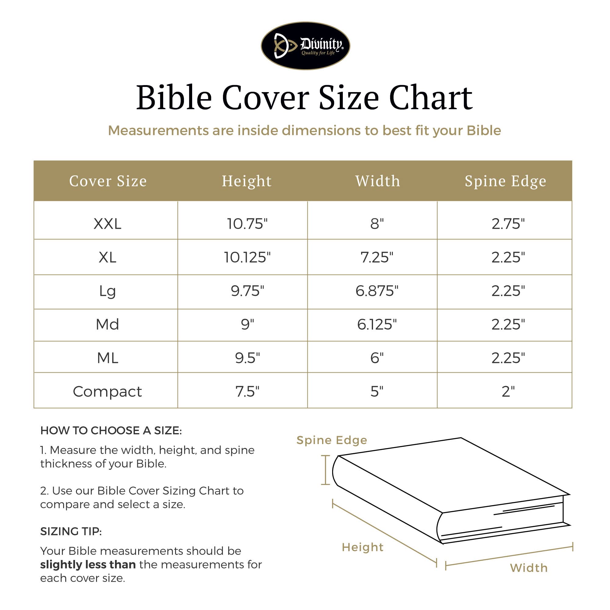 Divinity Boutique, Canvas Bible Case - Black Bible Cover for Men and Women - for Compact, Extra-Large and XX-Large Books