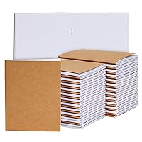 Paper Junkie 48 Pack Small Blank Notebooks for Kids Bulk, Kraft Paper Journals for Students, Sketching Drawing, Writing (4.3 x 5.6 In)