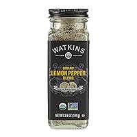 Watkins Gourmet Organic Spice Jar, Lemon Pepper Blend, 3.6 Ounce ., 3.6 Ounce