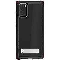 Ghostek Covert Galaxy Note 20 Clear Case with Kickstand and Secure Hand Grip Bumper Super Thin Slim Fit Design and Wireless Charging Compatible Cover for 2020 Galaxy Note20 5G (6.7 Inch) - (Smoke)