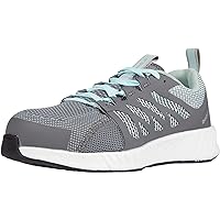 Reebok Women's Rb431 Fusion Flexweave Safety Composite Toe Athletic Work Shoe Black and Grey Industrial