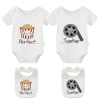 YSCULBUTOL Baby Twins Bodysuit Perfect Together Best Friend Newborn Romper Toddler Unisex Twin Outfit YSCULBUTOL Baby Twins Bodysuit Perfect Together Best Friend Newborn Romper Toddler Unisex Twin Outfit