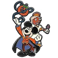 Disney Oversized Trading Pins 2021 DLP Halloween Pumpkin - Disneyland Paris Mickey Mouse, Figaro Cat, Donald Duck- Large Official Exclusive Limited Edition Limited to 700 Made lot