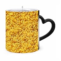 Novelty Instant Noodles Ceramic Coffee Mug Heat Sensitive Color Changing Magic Mug Personalized Cup Funny Gift