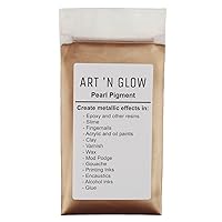 Art 'N Glow Mica Pearl Pigment Powder (Coffee) - (.88 Ounce/25 Grams) - 10+ Colors Available