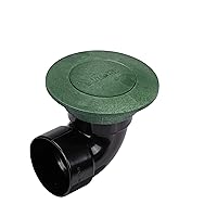 322G* Pop-Up Drainage Emitter with Elbow, fits 3-Inch Sewer and Drain Pipe, Works with Drainage Systems Including Catch Basins and Channel Drains, Green