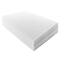 12x18 4mm Corrugated Plastic Sheets 10 Pack White Waterproof Lightweight, Blank Boards Double Sided for Lawn Signs, Garage Sales and Real Estate. Various Sizes, Colors by WholesaleArtsFrames-com