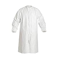DuPont Tyvek IsoClean Zippered Frock, White, Medium, 30-Pack