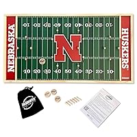 NCAA Flickboards Wooden Tabletop College Football Board Game - Indoor Outdoor Party Games for Family Fun Sport Simulation Game