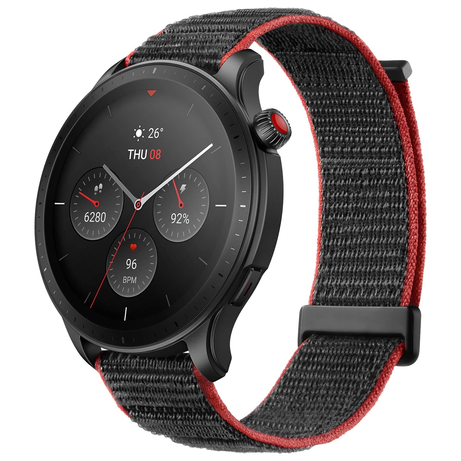 Amazfit GTR 4 Smart Watch for Men Android iPhone, Dual-Band GPS, Alexa Built-in, Bluetooth Calls, 150+ Sports Modes, 14-Day Battery Life, Heart Rate Blood Oxygen Monitor, 1.43”AMOLED Display, Grey