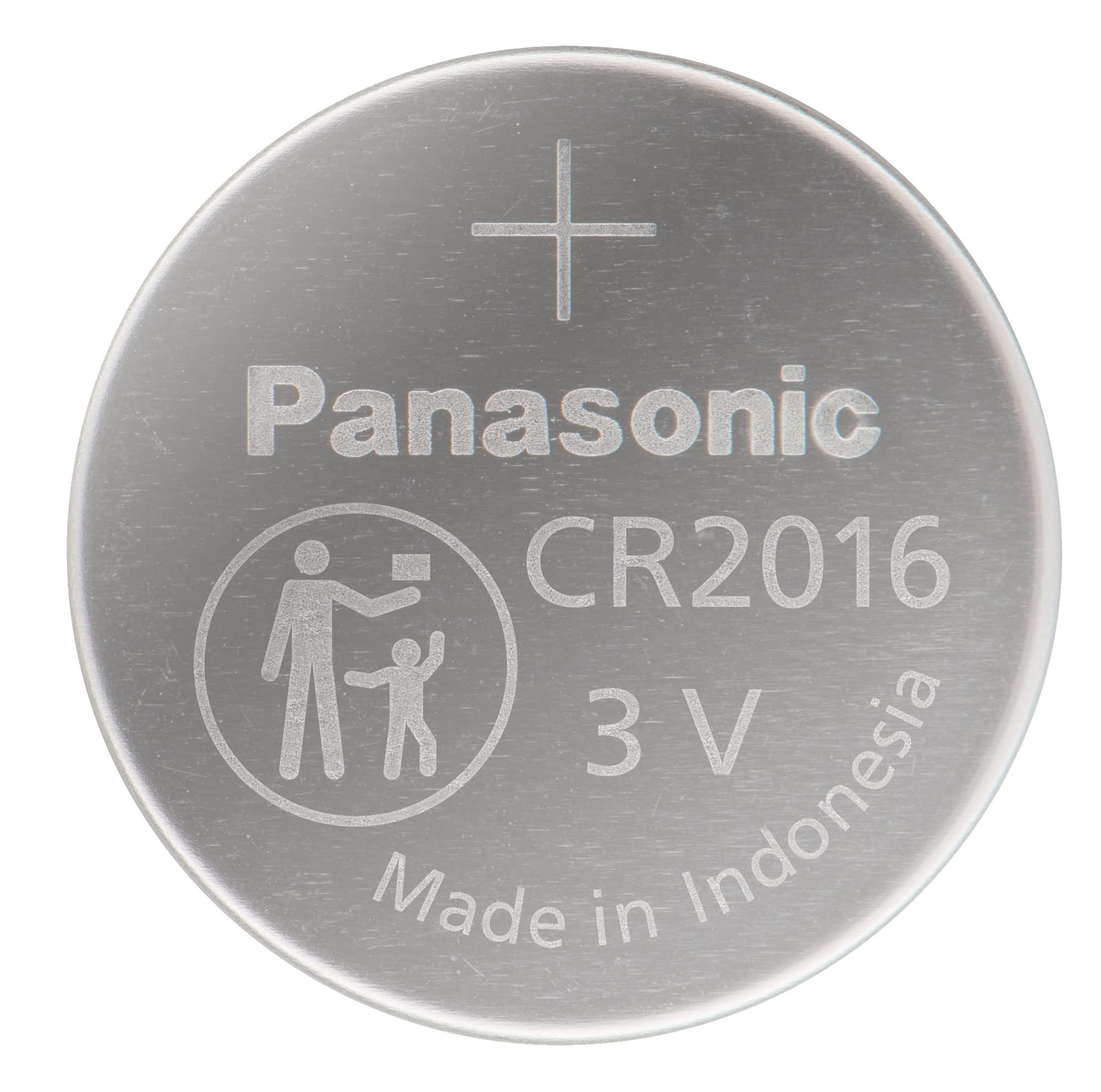 Panasonic CR2016 3.0 Volt Long Lasting Lithium Coin Cell Batteries in Child Resistant, Standards Based Packaging, 2-Battery Pack