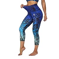 UIUO-UIPEU High Waisted Leggings with Pockets for Women Tummy Control Yoga Pants with Pockets Workout 7/8 Leggings