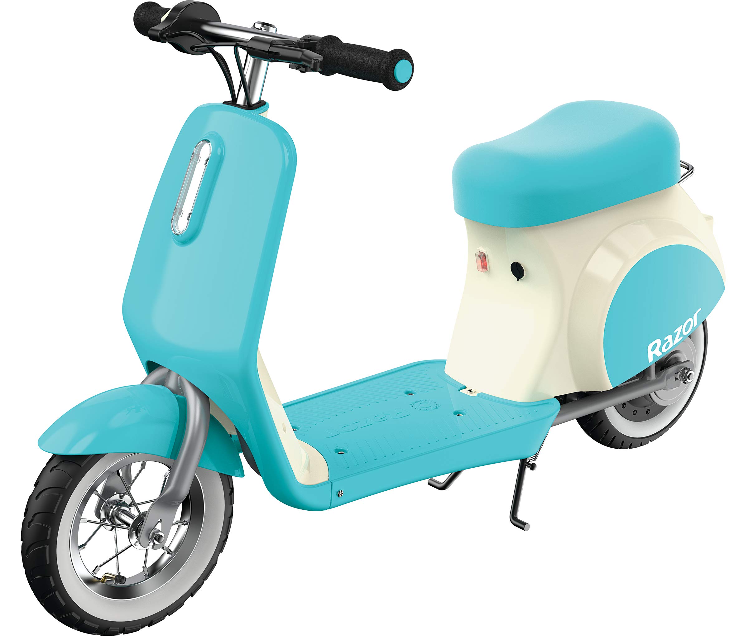 Razor Pocket Mod Petite Miniature Euro-Style Electric Scooter for Ages 7+, Vintage-Inspired Design, Hub-Driven Motor, Pneumatic White Wall Tires, Up to 40 Minutes Ride Time
