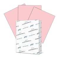 Hammermill Colored Paper, 24 lb Pink Printer Paper, 8.5 x 11-1 Ream (500 Sheets) - Made in the USA, Pastel Paper, 104463R