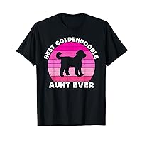 Goldendoodle Aunt Auntie For Women Ladies Doodle Dog Cute T-Shirt
