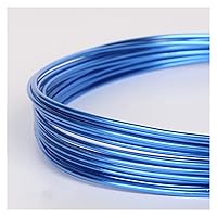 Aluminum Wire Mixed Color 1Roll Aluminum Wire Jewelry Findings for Jewelry Making DIY Necklace Bracelet1mm 1.5mm 2mm 2.5mm 3mm Durable (Color : Blue, Size : 2.5mm 3M)