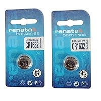 Renata CR1632 Batteries - 3V Lithium Coin Cell 1632 Battery (5 Count)