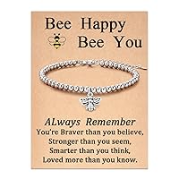 Bracelet Gifts for Girl Bee Happy Bee You Inspirational Gift