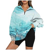 Sweatsuit For Women 2 Piece, Womans Tops For Fall 23 Zip Up Sweatshirt Women Mens Shirts Fashion For The Beach T-Shirts For Women Pack Plus Size Autumn And Winter Tops For Women (1-Sky Blue,XX-Large)