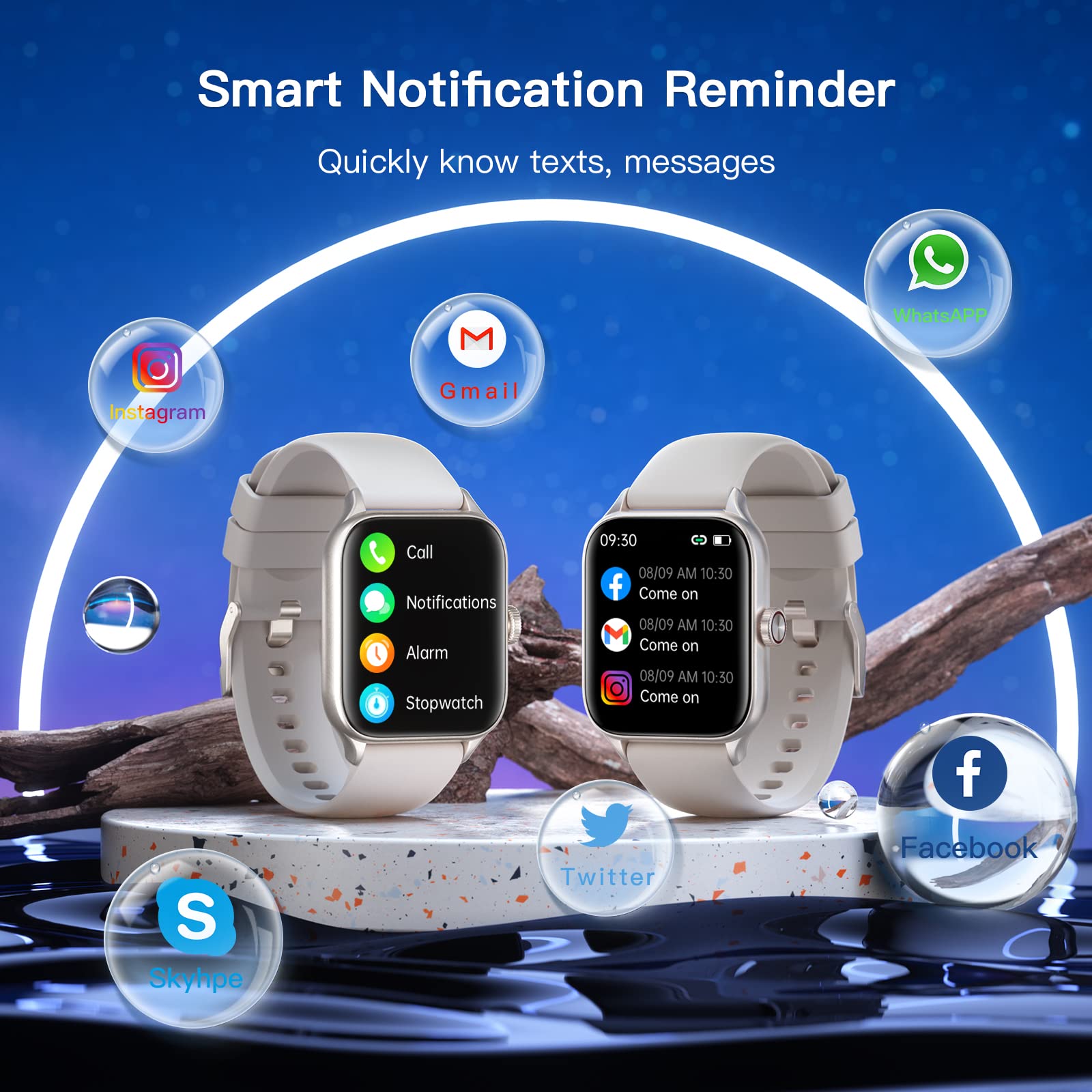 Smart Watch (Receive & Dial), 2023 Newest 1.85