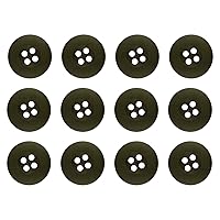 Military Spec Army Buttons BDU ACU OCP GI LE Police Tactical Cadet Uniform Button Set Includes 1-Dozen Buttons Measuring 19mm (3/4 Inch), Olive Drab Green, 12-Buttons