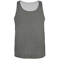 Old Glory Halloween Chainmail Costume All Over Adult Tank Top - X-Large Multi