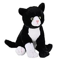 Wild Republic Cuddlekins Tuxedo Cat, Stuffed Animal, 12 Inches, Plush Toy, Fill is Spun Recycled Water Bottles