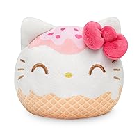 TeeTurtle Plushiverse - 4in Reversible Plushie - Sanrio - Cute Kawaii Ice Cream Hello Kitty - Soft Stuffed Animal