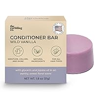 Conditioner Bar - Promote Hair Growth, Strengthen & Moisturize All Hair Types - Paraben & Sulfate Free formula with Natural Ingredients for Dry Hair (Wild Vanilla, 1.8 oz)