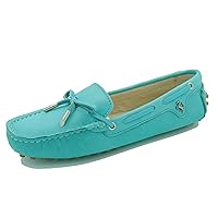 Minishion Boat Shoes for Women Comfortable Leather Loafers YB96010