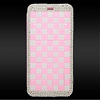 Eagle Cell Apple iPhone 6 Plus 3D Diamond Flip Case - Retail Packaging - White/Pink