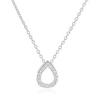 Hot Diamonds Women Silver Topaz Pendant Necklace of Length 45cm DP695