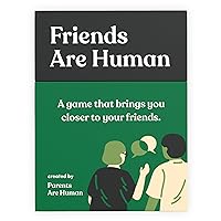 Friends are Human | 140 Conversation Cards to Help Deepen Friend Relationships | Card Game for Bonding & Communication | Therapy for Adults