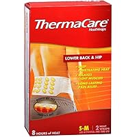 ThermaCare Heatwraps Small-Med Back Therapy, 2 per Pack (Pack of 3)