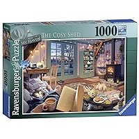Ravensburger The Cosy Shed (1000 Piece Version of Cozy Retreat) Jigsaw Puzzle for Adults - Every Piece is Unique, Softclick Technology Means Pieces Fit Together Perfectly