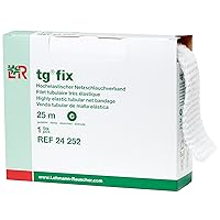 Lohmann & Rauscher tg Fix Net Tubular Bandage, Elastic Net Wound Dressing, Bandage Retainer for Large Extremities, Size C (65.0cm Wide x 25m Long When Stretched)