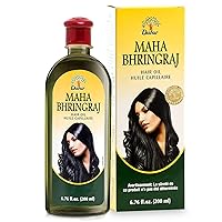 Dabur Maha Bhringaj Herbal Ayurveda Hair Oil - Natural Moisturizing and Hair Oil Elixir for Healthy Scalp, Nourishing Hair Oil for Soft, Manageable & Smooth Hair From Root to Tip - 200 ML (6.76 FL OZ)