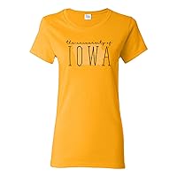NCAA Dot Script, Team Color Womens T Shirt, College, University