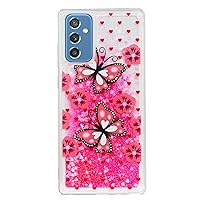 Case for Samsung Galaxy A05S, Galaxy A05S Case Cute Pink Glitter Luxury Sparkle Liquid Girls Women Quicksand Clear Soft TPU Protective Phone Case for Samsung Galaxy A05S Pink Butterfly