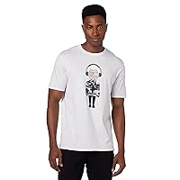 Karl Lagerfeld Paris Reflective T, Karl Character with Headphones Short Sleeve Crew Neck Men’s Shirt