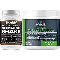 Smash-It Nutrient Infused Low Carb Chocolate Protein Powder and Hydrolyzed Collagen Peptides - Multi Collagen Blend