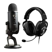 Logitech G PRO X Gaming Headset (2nd Generation) with Blue Yeti USB Mic for Recording & Streaming on PC and Mac