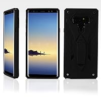 BoxWave Case Compatible with Samsung Galaxy Note 9 (Case by BoxWave) - DuraMech Case with Stand for Samsung Galaxy Note 9 - Pitch Black