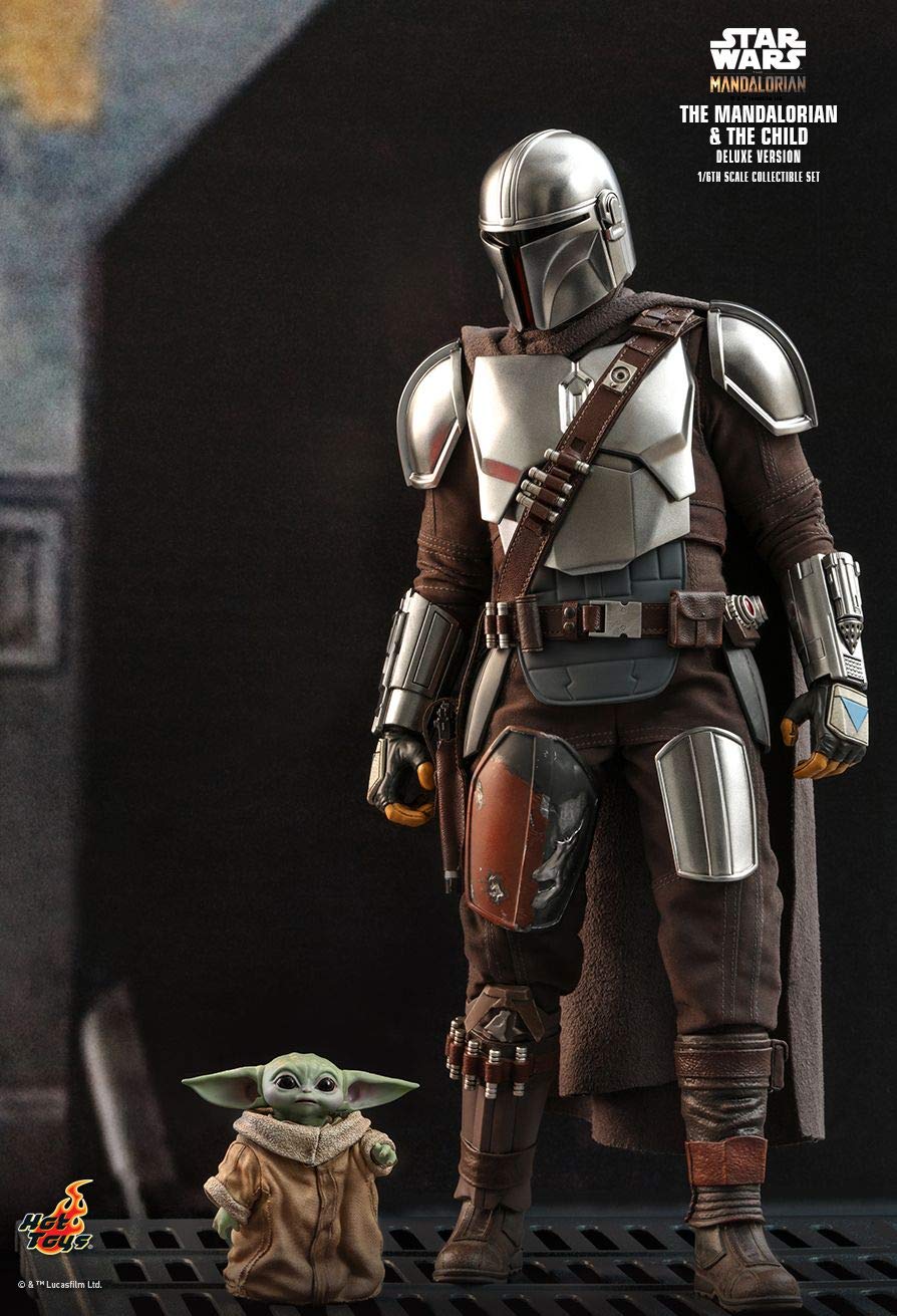 Hot Toys Star Wars The Mandalorian and The Child (Deluxe Version) 1/6 Collectible Set Television Masterpiece Series TMS015 Figures