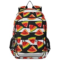 ALAZA Watermelon Watercolor Juicy Piece Summer Backpacks Travel Laptop Backpack