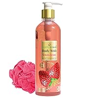 Body Wash Strawberry 300ml, (Loofah Free), For Anti-Acne & Anti-Pollution, All Skin Type, For Men And Women