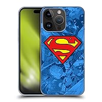 Head Case Designs Officially Licensed Superman DC Comics Collage Comicbook Art Hard Back Case Compatible with Apple iPhone 15 Pro